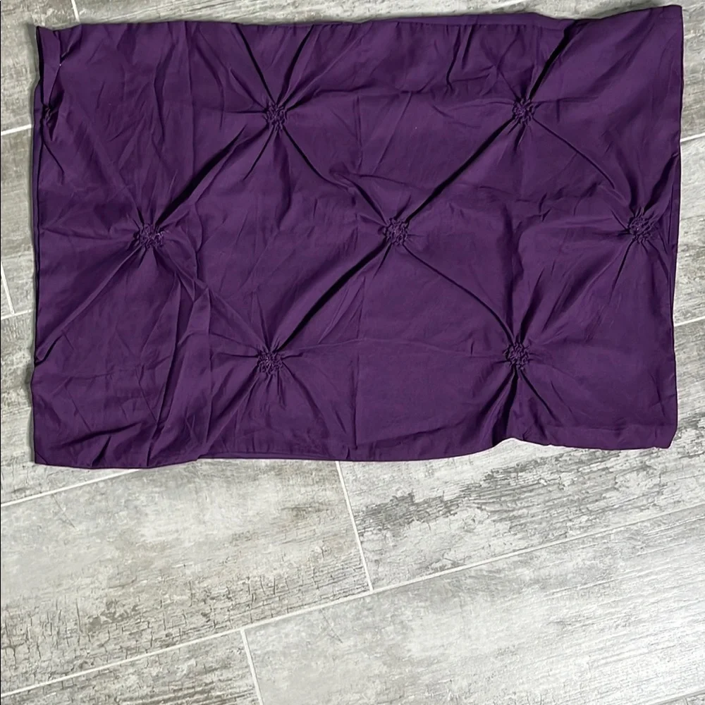 Bundle of Purple Pillow Case Set with Hello Velvet Lavender Decorative Pillow